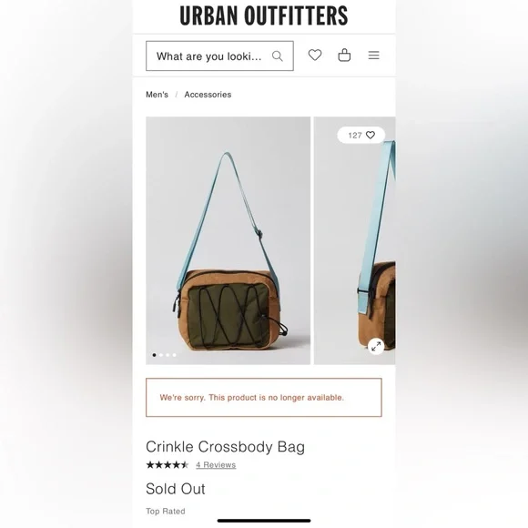 Urban Outfitters Crinkle Crossbody Bag
